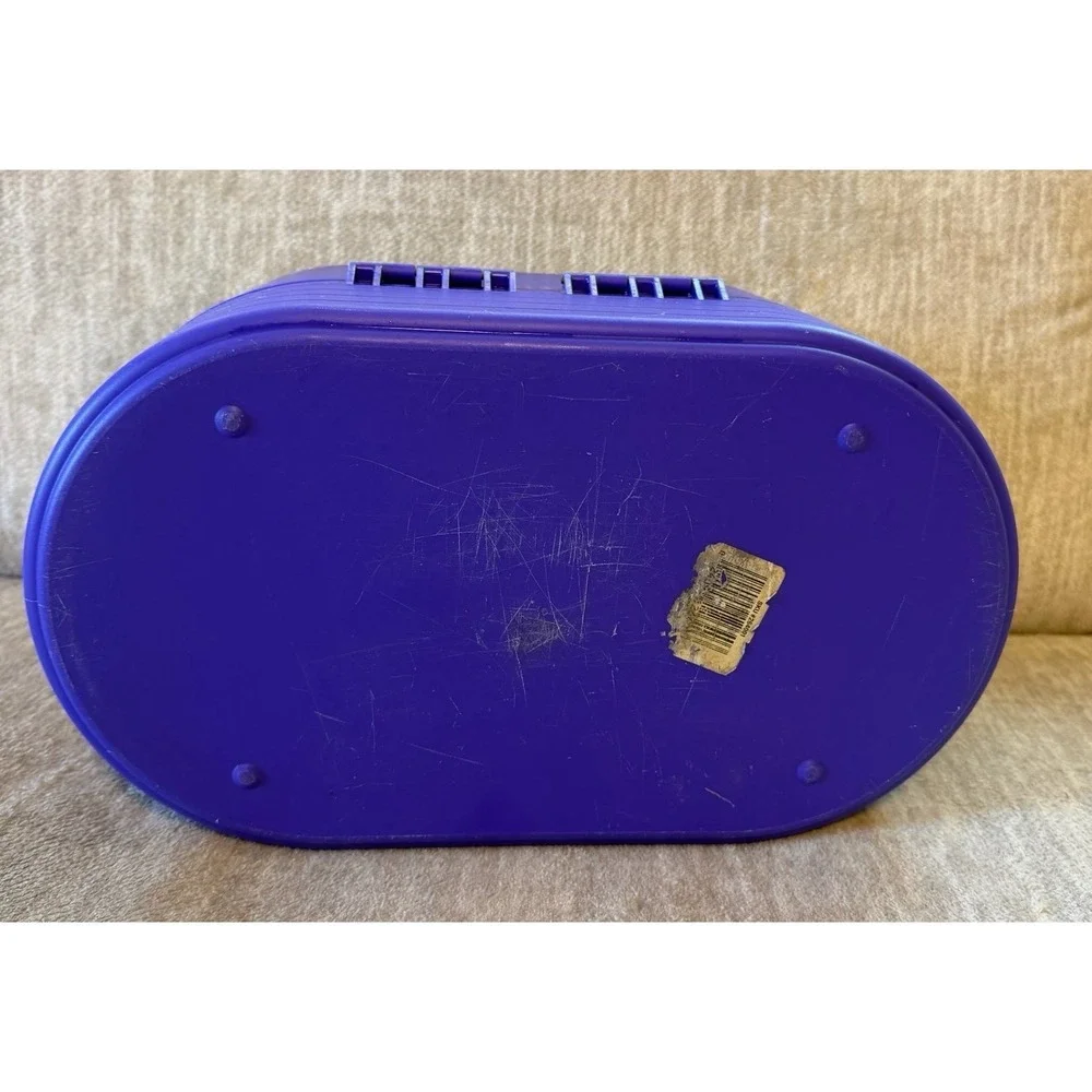 Vintage Caboodles 2640 Purple Makeup Case Organizer Cosmetic Box USA